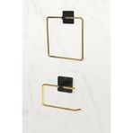 Home Stuff Gold 2'li Set, Kare Havluluk ve Wc'lik Avantajlı Banyo Askısı