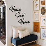 Home Sweet Home Duvar Tablosu Dekoratif Ahşap Tablo Kapı Süsü