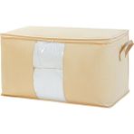 Home Textile Mega Boy Pvc Pencereli Bej Balıksırtı Hurç 75 x 40 x 40 cm