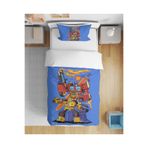 Home Transformers Autobot Desenli 3D Dijital Baskılı Tek Kişilik Erkek Çocuk Çarşafsız Nevresim Takımı