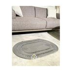 Home Turko Hasır, Kilim, Paspas, Jüt Yolluk, Siyah Desenli, Kolidor, Balkon, Mutfak, Halısı, Dekoratif Paspas 80 x 150 Gri