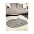 Home Turko Hasır, Kilim, Paspas, Jüt Yolluk, Siyah Desenli, Kolidor, Balkon, Mutfak, Halısı, Dekoratif Paspas 80 x 200 Gri
