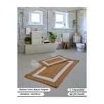Home Turko Jüt, Banyo Paspas Takımı, Çeyizlik banyo paspası, Bohem Banyo Paspas Takımı, Hediyelik Ev Eşyası Hasır-Bej