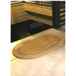 Home Turko Jüt, Desenli Gri Şeritli, Kapı Önü, Paspas, Banyo Paspası, Balkon Paspası/Hediyelik, Ev Eşyası JÜT-GRİ 50 x 70
