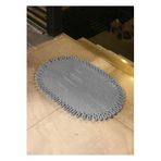 Home Turko Jüt, Desenli Kapı Önü, Paspas, Banyo Paspası, Balkon Paspası/Hediyelik, Ev Eşyası. Gri 40 x 70
