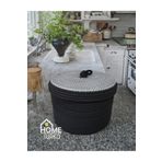 Home Turko Jüt, Hasır, Mutfak Sepeti, Patates Soğan Sepet, Mutfak, Meyve, Soğan Sepeti Organizer Siyah - Gri
