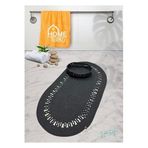 Home Turko Jüt, Hasır, Paspas, Banyo Paspası, Banyo Paspas Takımı Banyo Sepeti, Düzenleyici Banyo Paspası 80 x 120 Antrasit