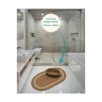 Home Turko Jüt, Hasır, Paspas, Banyo Paspası, Banyo Paspas Takımı Banyo Sepeti, Düzenleyici Banyo Paspası 80 x 120 hasır-bej