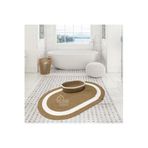 Home Turko Jüt, Hasır, Paspas, Banyo Paspası, Banyo Paspas Takımı Banyo Sepeti, Düzenleyici Banyo Paspası 80 x 120 HASIR-BEYAZ