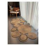 Home Turko Jüt, Kilim, Paspas, Bohem, Halı, Banyo Paspası, Kilim, Halı, Oturma Odası Halısı, Balkon Paspası 100 x 230 Hasır Desenli