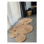 Home Turko Jüt Kilim, Paspas, Mutfak Halısı, Banyo Paspası, Kilim, Halı, Oturma Odası Halısı, Balkon Paspası 100 x 230 Hasır Düz