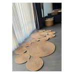 Home Turko Jüt Kilim, Paspas, Mutfak Halısı, Banyo Paspası, Kilim, Halı, Oturma Odası Halısı, Balkon Paspası 55 x 134 Hasır Düz