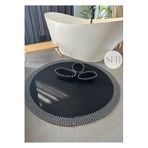 Home Turko Jüt, Sepetli Banyo, Mutfak, Balkon Paspas takımı, Mutfak Halısı, Banyo Paspası, Yıkanabilir Paspas 80 x 80 Üçlü Sepetli