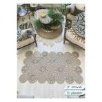 Home Turko Moderin Hasır, Dikdörtgen Örme, Desenli Naturel Jüt Kilim, Mutfak,salon Halısı/hediyelik, Ev Dekoru 100 x 200 Gri