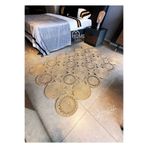 Home Turko Moderin Hasır, Dikdörtgen Örme, Desenli Naturel Jüt Kilim, Mutfak,salon Halısı/hediyelik, Ev Dekoru 100 x 200 Jüt, HTNaileKareE1-100200