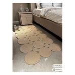Home Turko Moderin Hasır, Dikdörtgen Örme, Desenli Naturel Jüt Kilim, Mutfak,salon Halısı/hediyelik, Ev Dekoru 80 x 150 Jüt