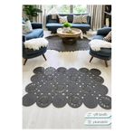 Home Turko Moderin Hasır, Dikdörtgen Örme, Desenli Naturel Jüt Kilim, Mutfak,salon Halısı/hediyelik, Ev Dekoru 90 x 210 Antrasit