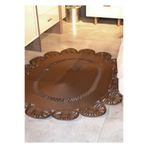 Home Turko Moderin Hasır, Jüt Desenli, Naturel - Jüt Dekoratif Kilim, Paspas, Banyo Paspası, Balkon Paspası 80 x 100 Kahverengi