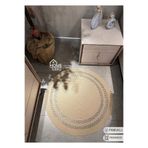 Home Turko Moderin, Hasır, Jüt Desenli, Naturel, Jüt Dekoratif, Kilim, Salon,mutfak Halısı Hediyelik, Ev Eşyası 100 x 100 Bej