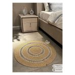 Home Turko Moderin, Hasır, Jüt Desenli, Naturel, Jüt Dekoratif, Kilim, Salon,mutfak Halısı Hediyelik, Ev Eşyası 150 x 150 Hasır, NAYLA-R1-150X150