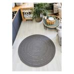 Home Turko Yıkanabilir Hasır, Kilim/Paspas, Yolluk, Desenli, Kolidor, Balkon, Mutfak, Halısı, Dekoratif Paspas 90 x 90 Antrasit