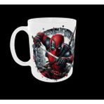 Home Uçan Kupa Deadpool Figürlü Marvel Temalı Tasarım Kupa - 010 - Beyaz