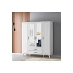 Home vess country genç odası soyunma dolabı & gardrop 195x160x46