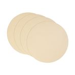 Home Wave 4'lü Bej/Taş Renk Suni Deri Amerikan Servis Set Ø 36 cm