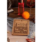 Home Wild Serenity Tasarımlı Mantar Nihale, Tava ve Tencere Altlığı, 1 Adet (23x17 cm) - Benzeriyok