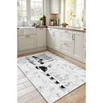 Home Yemek Takımı ve Mutfak Aletleri Desenli Şık Dekoratif Mutfak Halısı