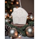 Home Yeni Yıl - Yılbaşı Ev Dekoratif Kokulu Mum - Beyaz - 1