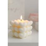 homeartplus Beyaz renk buyuk boy Kalp model Bubble Mum