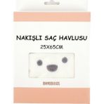 Homebasix Nakışlı Saç Havlusu 25 x 65 cm 4 Adet