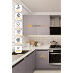 HOMECC İNTERİOR Yapışkanlı Folyo - Lake Mocha Duvar Kaplama - Mobilya Duvar Kapı - 120cm Genişlik - KP552