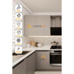 HOMECC Soft Taş Rengi Yapışkanlı Kaplama Folyo 120 cm – Mobilya, Duvar, Kapı, Mutfak... Yapiskanli Kaplama Folyo 120x250 cm - Duvar Kagidi Folyo SM936