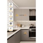 HOMECC Yapışkanlı Folyo – SuperMat Seul – Mobilya, Duvar ve Kapı Kaplama – 120cm Gen... Yapiskanli Kaplama Folyo 120x450 cm - Duvar Kagidi Folyo SM942