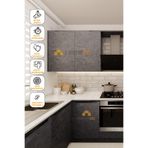 HOMECC Yapışkanlı Kaplama Folyo 120 cm – Beton Gri Renk | Mobilya, Duvar ve Kapı İçi... Yapiskanli Kaplama Folyo 120x450 cm - Duvar Kagidi Folyo ST674
