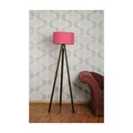 Homedit 3 Ayakli Tripod Lambader Abajur Kumas Baslik---Fusya-C