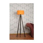 Homedit 3 Ayakli Tripod Lambader Abajur Kumas Baslik---Turuncu-C