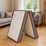 Homedius Bamboo Deluxe Ortopedik Katlanır Yer Yatağı 90x190 cm Beyaz