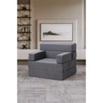 Homedius Melisa Gri Tek Kişilik Katlanır Yatak Katlanır Koltuk