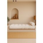 Homedius Sofa Buklet Kapitoneli Yer-sedir Minderi - Beyaz