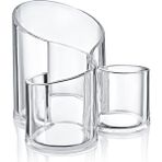 Homedius Üç Gözlü Makyaj Düzenleyici Organizer ŞEFFAF-15X15