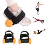 HOMEE Dambıl Ayak Ataşmanı 2PCS,Ayarlanabilir Ayak Bileği Ağırlıkları,Maymun Ayakları Dambıl Tutucu,Tibialis Eğitmeni,Ağırlık Kaldırma için Ayak Bileği Askıları,Erkekler ve Kadınlar için Bacak