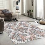 Homefesto Dekoratif Kaymaz Taban Renkli 100x150 cm Salon Halı