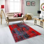 Homefesto Dekoratif Modern Kaymaz Taban Renkli 80x200 cm Salon Halı