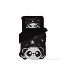 Homeilla Panda 3D Dijital Baskı Tek Kişilik Nevresim Seti (NEVRESİM VE 1 YASTIK KILIFI)