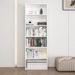Homeizi Adel 5 Raflı Kitaplık - Beyaz