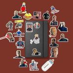 Homelander Sticker Paketi/Bullet Journal Defter Çıkartma Ajanda Laptop Etiket