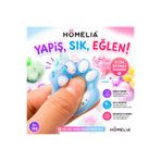 HOMELIA 1 Adet Yapışabilen Renkli Mini Kedi Patisi-Squishy Pati-3 cm stres oyuncak(sukuşi)